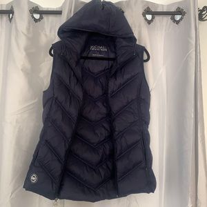 Michael Kors lightweight vest with hood
